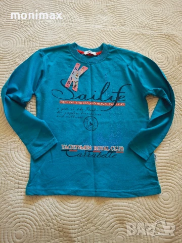 Панталон тип дънки и блуза 140 Нови, снимка 3 - Детски панталони и дънки - 51294829