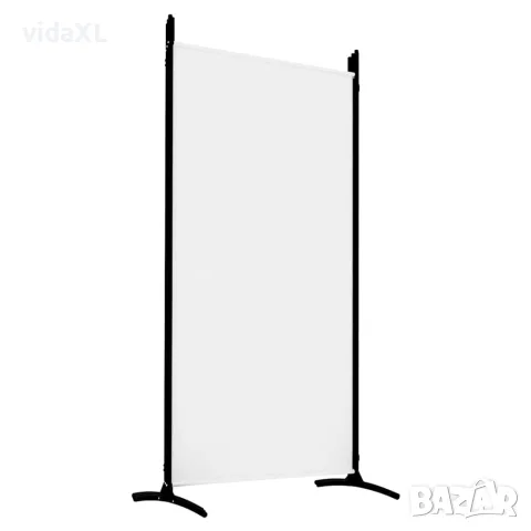 vidaXL Параван за стая, бял, 5 панела, 433x180 см, плат, снимка 7 - Паравани - 56147217
