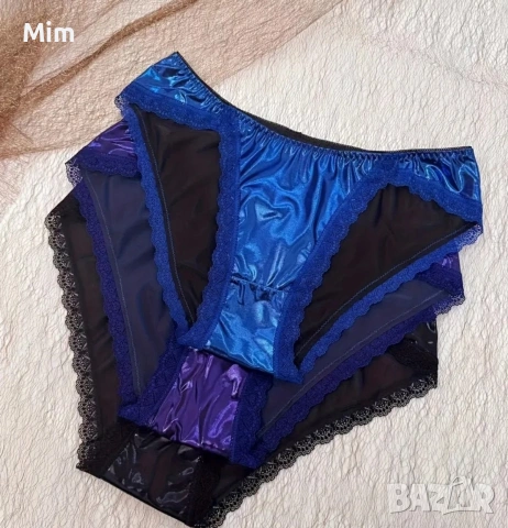 3XL Бикина в синьо ,лилаво , снимка 2 - Бельо - 53332440