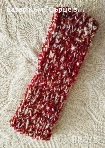 Ръчно плетени вълнени шапки, шалче, ленти, снимка 13 - Шапки - 43827905