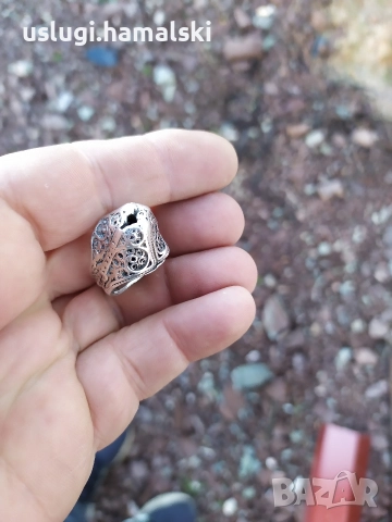 Много стар сребърен пръстен, снимка 5 - Антикварни и старинни предмети - 52772474