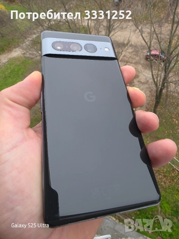 Google Pixel 7 Pro 128GB Топ Състояние Отключен Пълен Комплект 3 кейса, снимка 2 - Други - 52637791