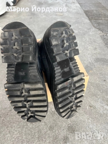 Боти черни ZARA, естествена кожа, снимка 4 - Дамски боти - 52214582