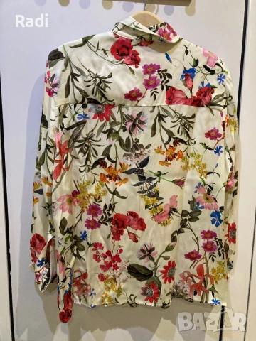 Нова сатенирана риза M ZARA, снимка 8 - Ризи - 54011209