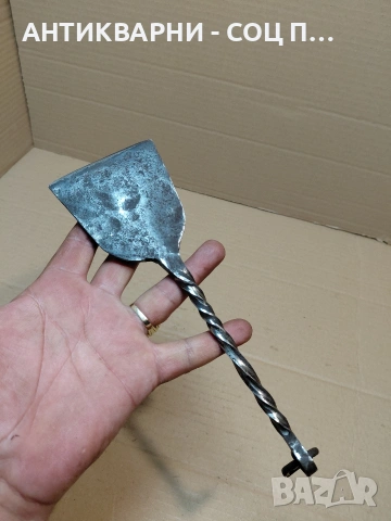 Соц Стара Ръчно Кована Угрипка. НОМЕР 1489., снимка 4 - Антикварни и старинни предмети - 54306448