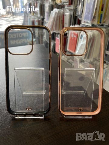 Apple iPhone 14 Pro Прозрачен кейс с кант , снимка 1