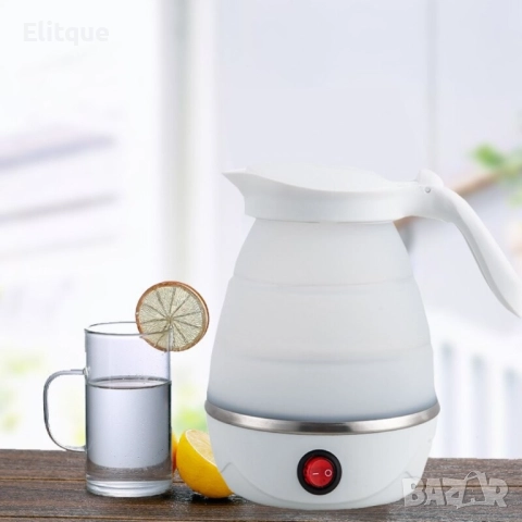 Сгъваема електрическа кана за пътуване. Преносима кана 0.6 литра, снимка 15 - Кани - 52744913