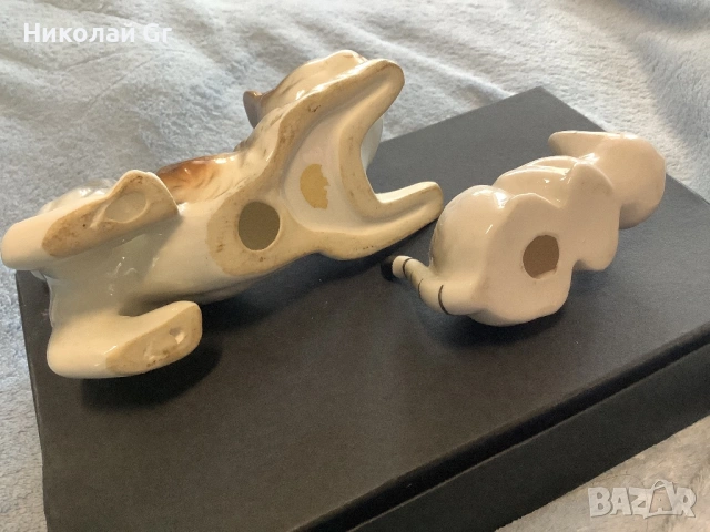 Фигурки на котки порцелан  отличен състояние цена за 2 броя, снимка 4 - Антикварни и старинни предмети - 53084302