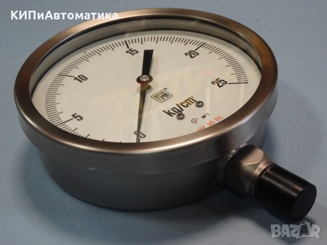 Манометър Nuova Fima Ф 160, 25 bar, снимка 4 - Резервни части за машини - 34450696