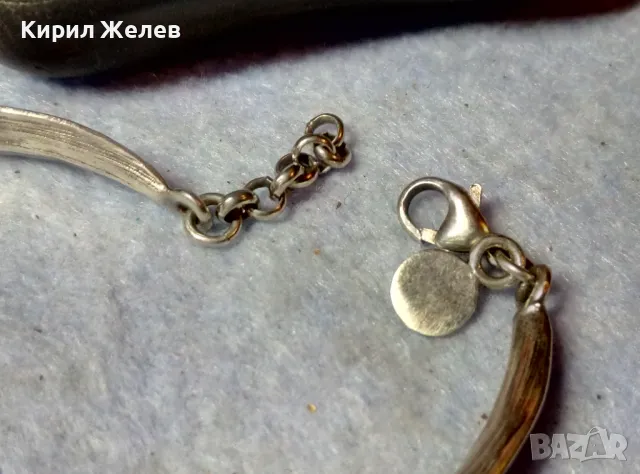 СТИЛНА ВИНТИДЖ АРТ СРЕБЪРНА ГРИВНА СРЕБРО DENMARK 925 S МАРКОВО АВТОРСКО БИЖУ РЪЧНА РАБОТА 49284, снимка 10 - Гривни - 48492685