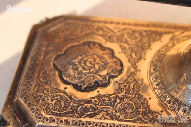 Сребърни свещници 2360 грама , снимка 8 - Антикварни и старинни предмети - 39675140