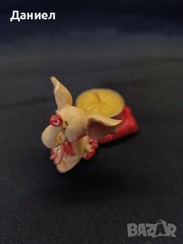 Малка фигурка свещник, снимка 3 - Антикварни и старинни предмети - 51045914