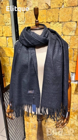 шалове %100 Кашмир Размер 1.90x65 Louis Vuitton , снимка 3 - Шалове - 52907978