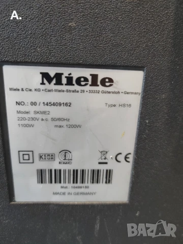 Продавам прахосмукачка в много добро състояние Миеле., снимка 15 - Прахосмукачки - 51386723