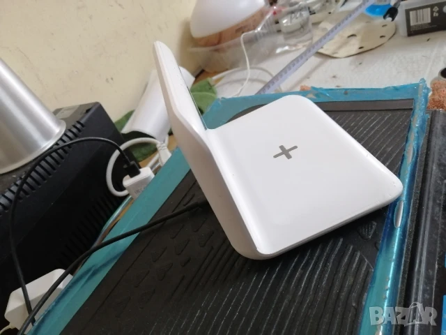 LED часовник с безжично зарядно за телефони, снимка 6 - Друга електроника - 50529478