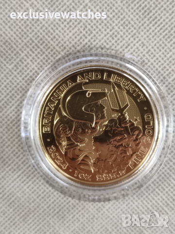 1 тройунция 24 карата Златна Монета Британия и Либърти 2024, снимка 9 - Нумизматика и бонистика - 44681420