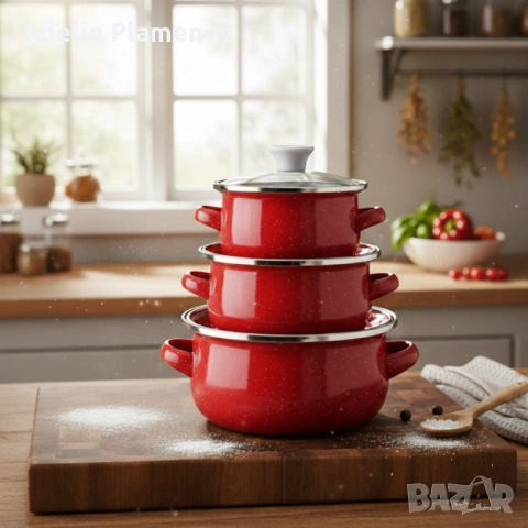 Комплект от 3 тенджери - 16см, 18см, 20см