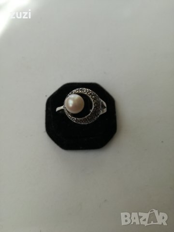 Елегантен дамски сребърен пръстен. Сребро проба 925. , снимка 2 - Пръстени - 38354477