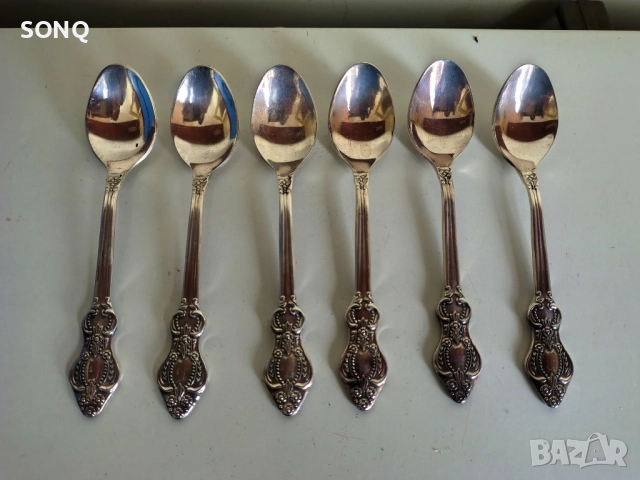 Уникални Посребрени Лъжички СССР, снимка 2 - Антикварни и старинни предмети - 52125444