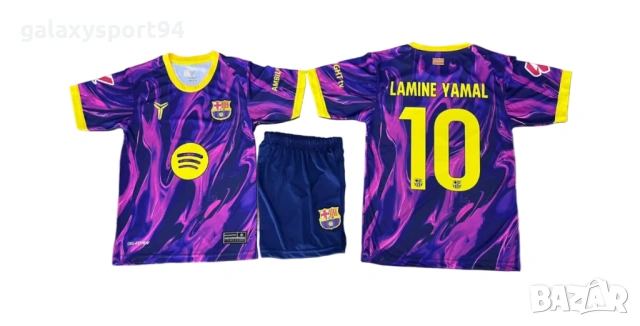 Юбилеен Детски Екип 2026 Лео Меси Барселона с Аржентина Фенски Комплект, снимка 6 - Футбол - 54160675