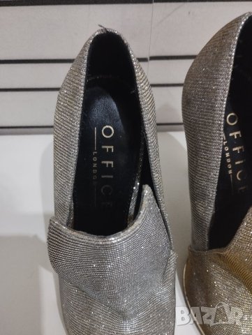 Сребърно-златисти елегантни обувки , снимка 7 - Дамски елегантни обувки - 40309087