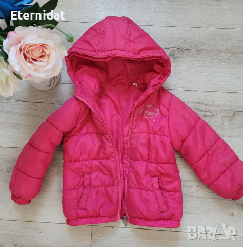 Детско розово яке с качулка , снимка 4 - Бебешки якета и елеци - 44600713