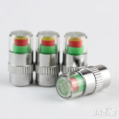 4 бр - Манометър-капачка за налягането в гумите на превозното средство, снимка 9 - Аксесоари и консумативи - 48082459