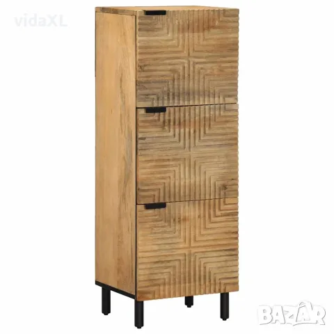 vidaXL Висока дъска кафява 40x33x110 cm Масивна дървесина Манго（SKU: 4017749）
