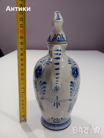 Порцеланова стара бутилка с печат, снимка 4 - Други - 52527245