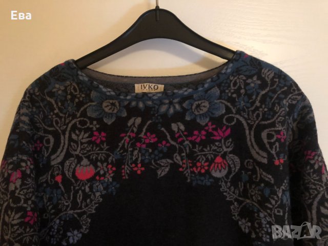Красива роля/туника Ivko, 100% супер фино мерино, нова, снимка 6 - Рокли - 30779852