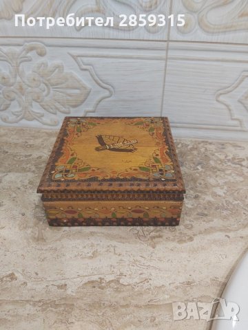 Страхотна и автентична табакера изцяло от дърво, снимка 6 - Табакери - 32120900