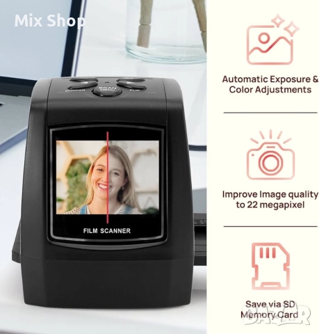 Нов DIGITNOW 22MP многофункционален скенер за филми и диапозитиви, снимка 6 - Друга електроника - 52985138