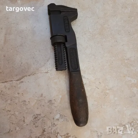 Невероятен старинен гаечен раздвижен ключ