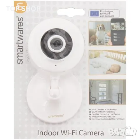 Безжична Wi-Fi камера. БЕБЕФОН КАМЕРА.Smartwares CIP-37210AT, снимка 6 - Бебефони - 48778266