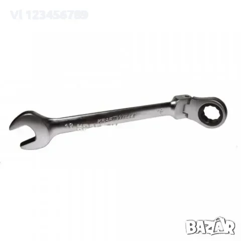 звездогаечни тресчотни ключове с чупещо рамо от 8мм до 32мм 13 части KRAFTWELLE, снимка 4 - Ключове - 52261681