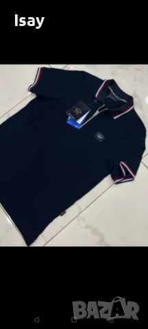 Мъжка тениска Паул Шарк в тъмно син цвят 2ХЛ последен размер , снимка 2 - Тениски - 52329282