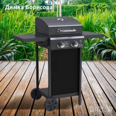 Газово барбекю Muhler с 2 горелки, 2x2.8kW, снимка 1