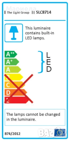 SLC Poseidon 60x60 см. / Бял LED Панел 3000-6000К, снимка 9 - Други - 52213092
