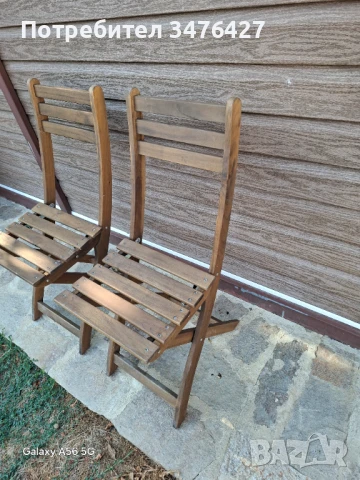 Сгъваеми столове 6 бр, снимка 2 - Столове - 51330930