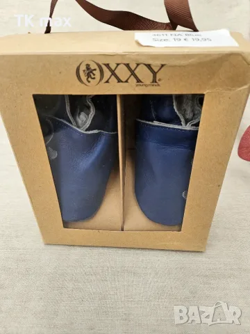 Бебешки буйки OXXY размер 19 кожени нови сини прохождане