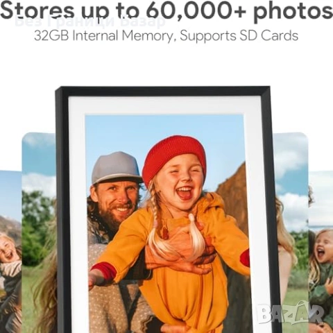 Нова 10.1 IPS Дигитална Фото Рамка 32GB WiFi Touch Micro SD за спомени снимки, снимка 4 - Друга електроника - 54230354