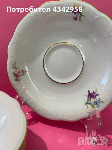 Kahla.Germany.1960-те. Порцеланови чинийки., снимка 2 - Антикварни и старинни предмети - 52679886
