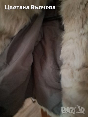 Зимно палто естествен косъм лисица, снимка 5 - Палта, манта - 42851610