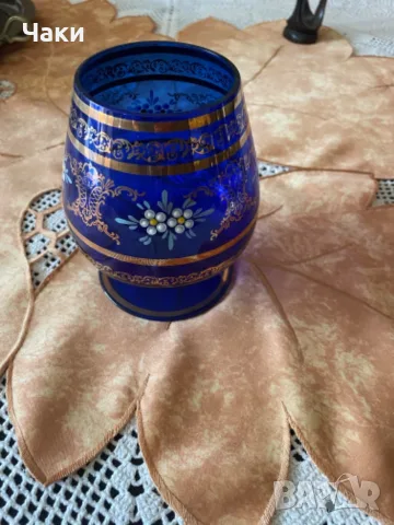 Чаша с орнаменти висока 14 см., снимка 2 - Чаши - 56211650