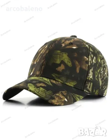 Мъжка бейзболна шапка с листа, бионична камуфлажна шапка, 5цвята , снимка 3 - Шапки - 47556698