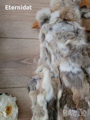 Елек естествен косъм заек, снимка 3 - Елеци - 48210704