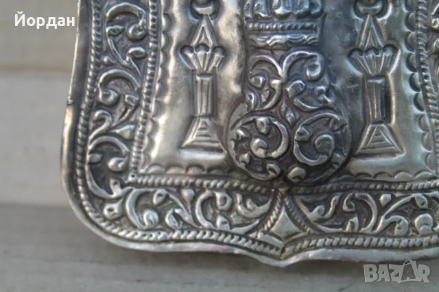 Сребърна паласка барутница, снимка 5 - Колекции - 47882196