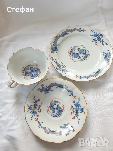 Порцеланов комплект Майсен, снимка 8 - Антикварни и старинни предмети - 54307186
