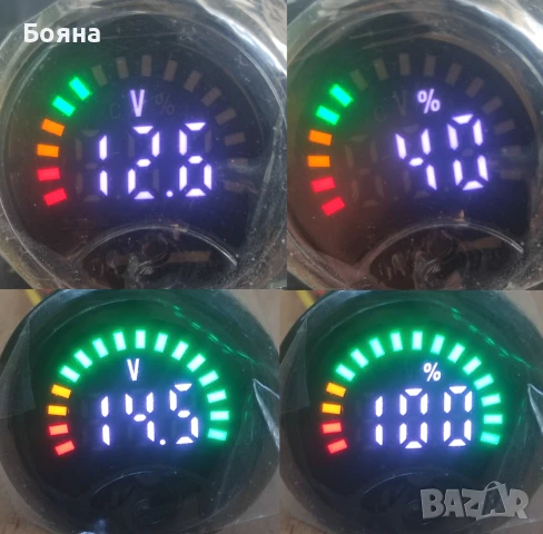 Тестер - волтметри за измерване на волтаж и капацитет, снимка 9 - Аксесоари и консумативи - 36805363