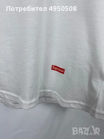 Тениска с къс ръкав „Supreme Hanes Comfort Soft Tee“, размер M, снимка 3 - Тениски - 56139528